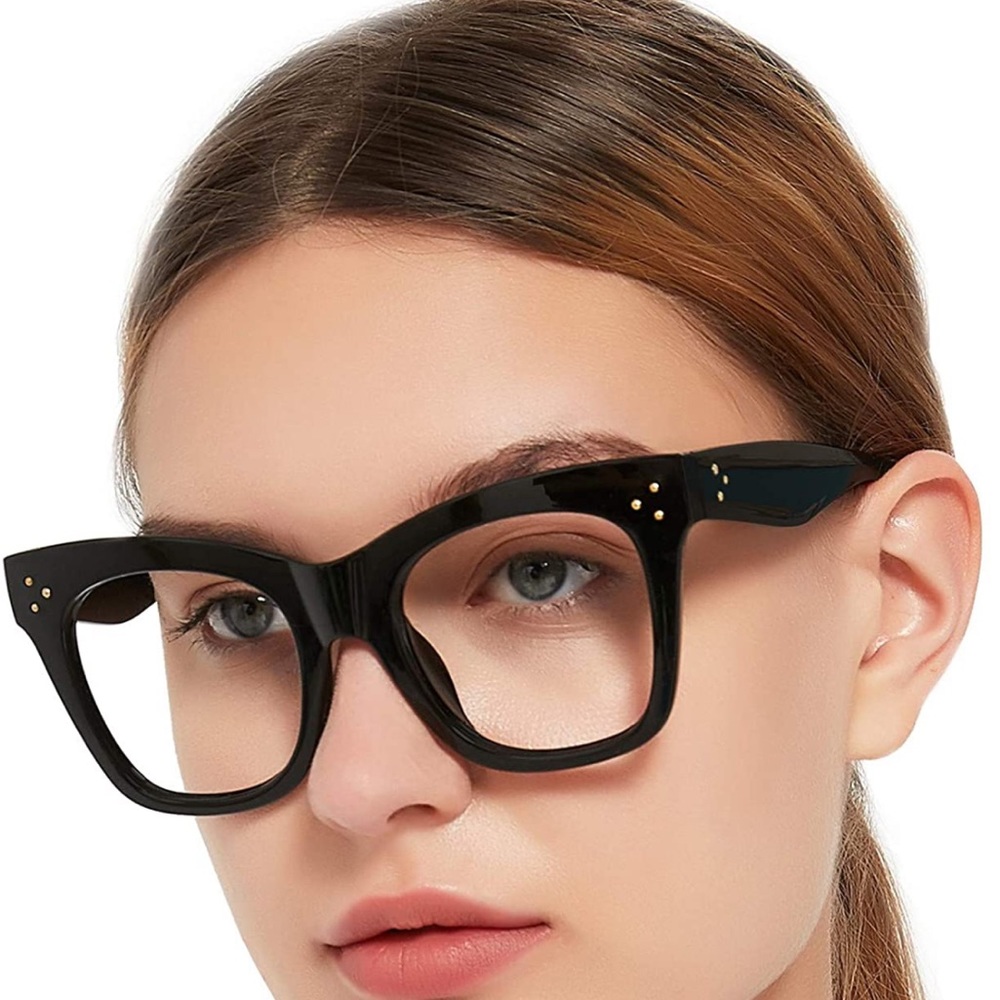 Black over sized frame readers 1.5x magnification